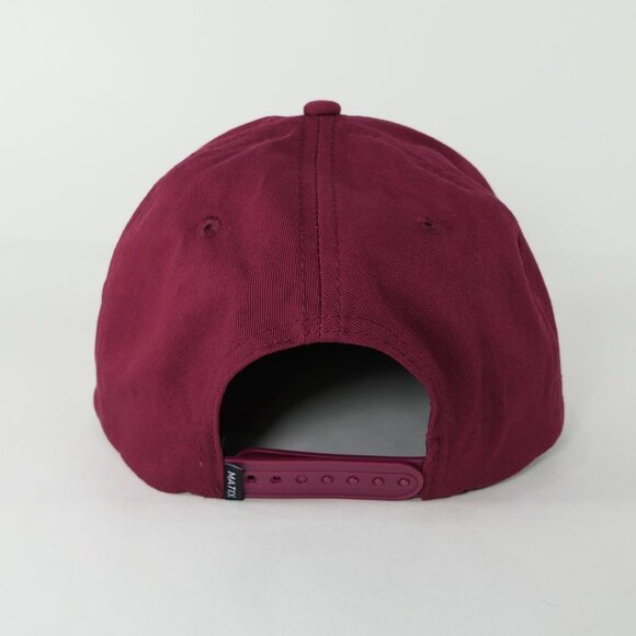 Matix Skateboard Surfing Snapback Two Tone Maroon Black Urban Camp Hat Cap - Picture 3 of 10